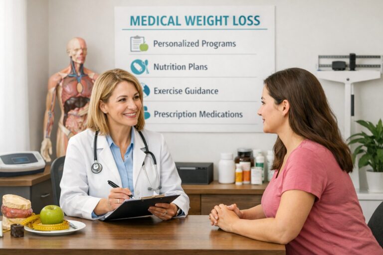 woman in a consultation for Medical Weight Loss