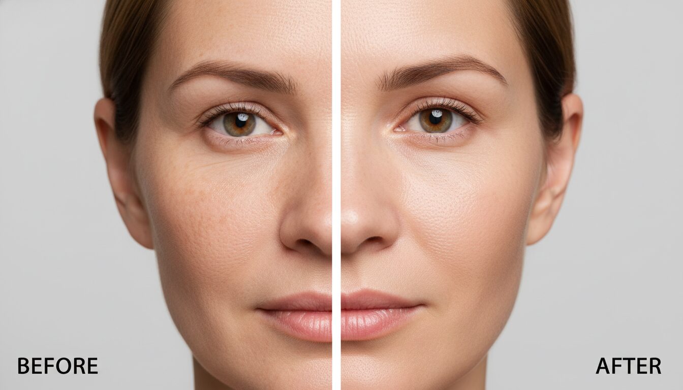 Expert aesthetician explaining Chemical Peel Benefits Coral Springs to a client