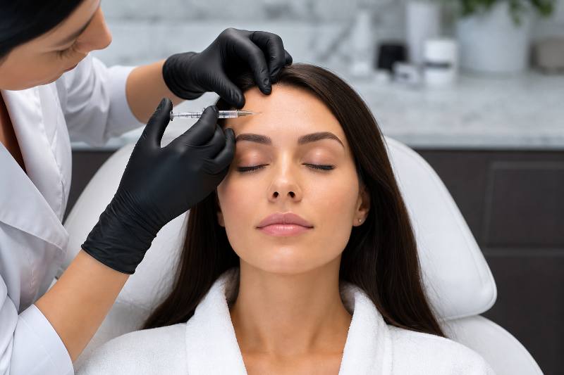 Botox Forehead Lines: 5 Powerful Secrets for a Smoother Look 2 Woman with smooth forehead after Botox Forehead Lines treatment