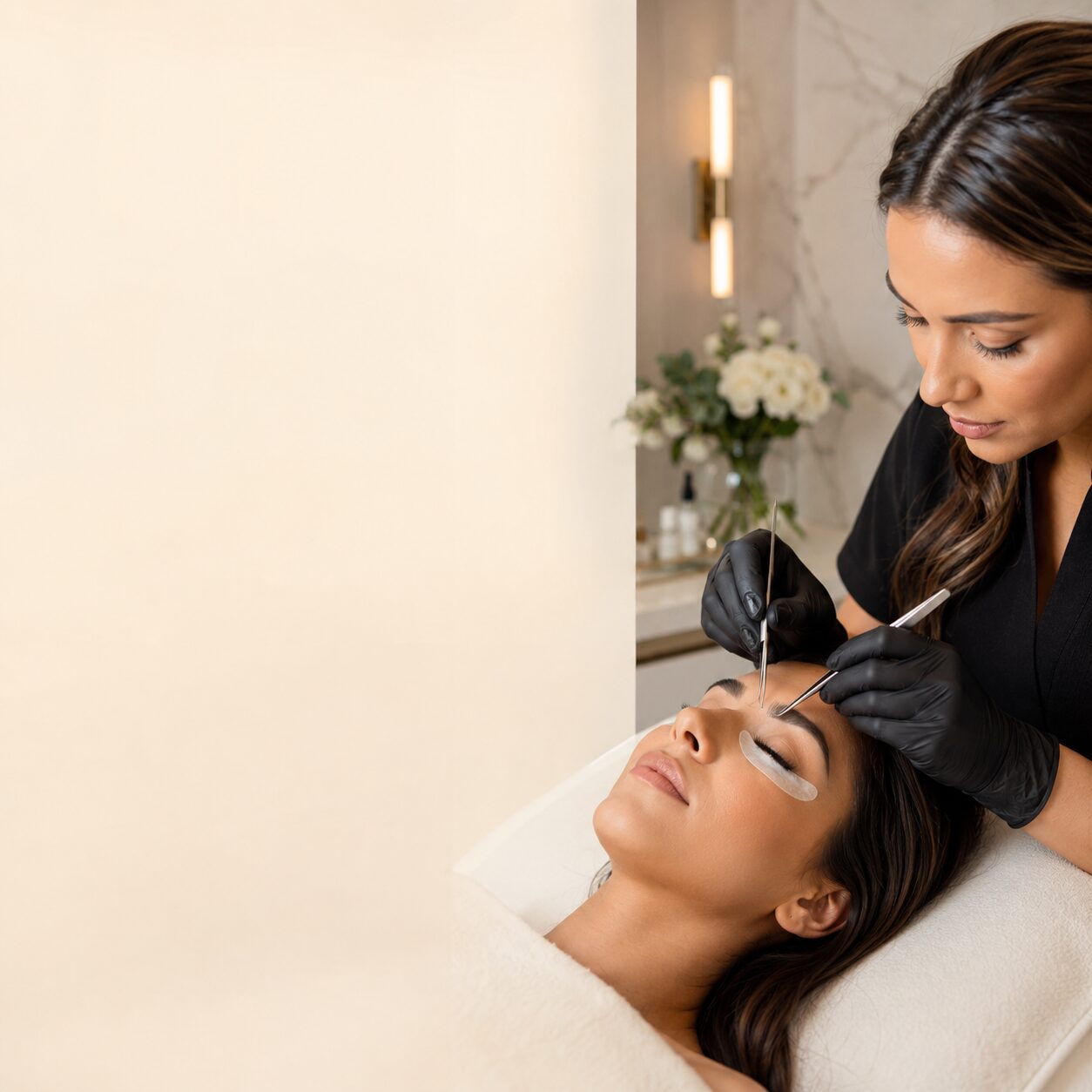Professional eyelash extensions at MD Touch
