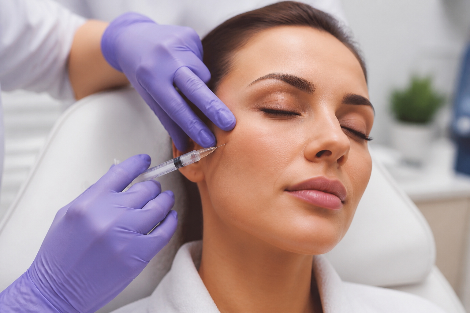 Expert practitioner performing a treatment at an Aesthetic Clinic Coral Springs.