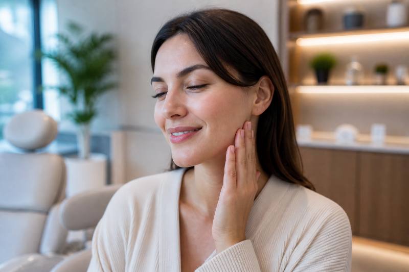 Conceptual image of relaxed jaw muscles, illustrating therapeutic benefits of Masseter Botox Coral Springs