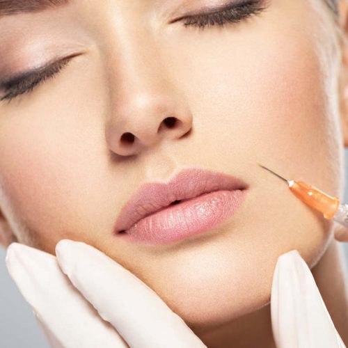 woman receiving botox injection services